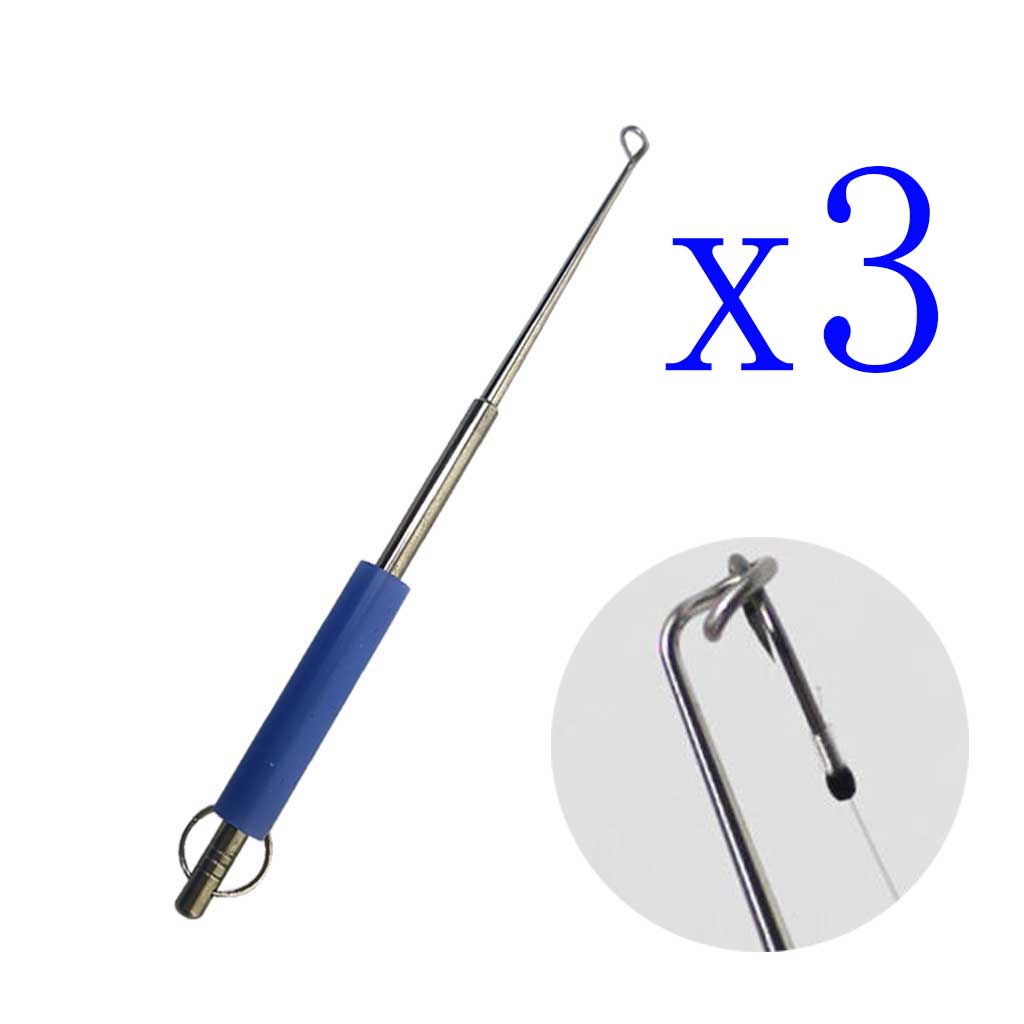 Fishing Rod Building Kit - 3'lü Paslanmaz Çelik Balık Kancası Çıkarıcı