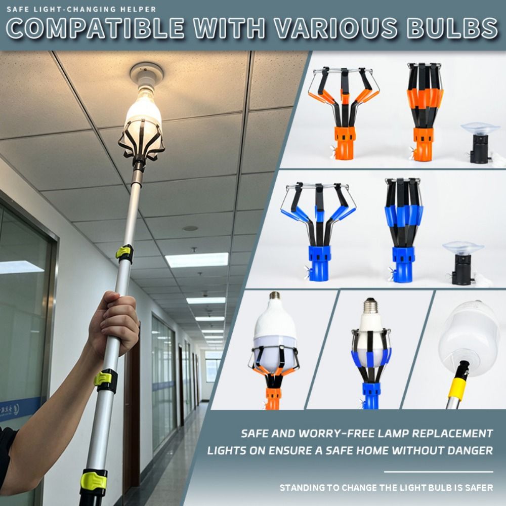 Fishing Rod Telescopic - Profesyonel Ampul Değiştirici Alüminyum Alaşımlı Teleskopik