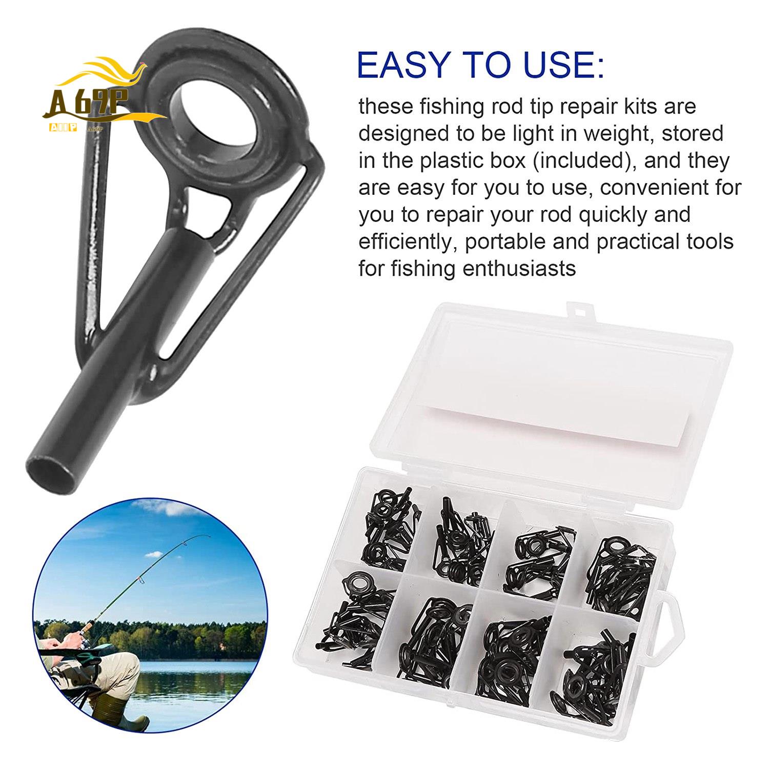 Fishing Rod Tip Replacement - A69P-80 Parçaları Olta Ucu Tamir Kiti