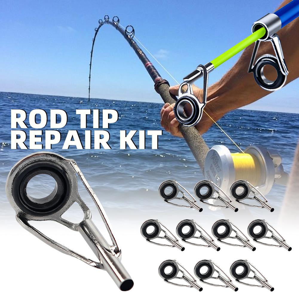 Fishing Rod Guide Replacement - Olta Ucu Tamir Seti 10 Adet