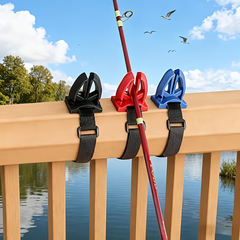 Fishing Rod Travel - Olta Braketi, Ayarlanabilir Askılarla Donatılmış, ABS