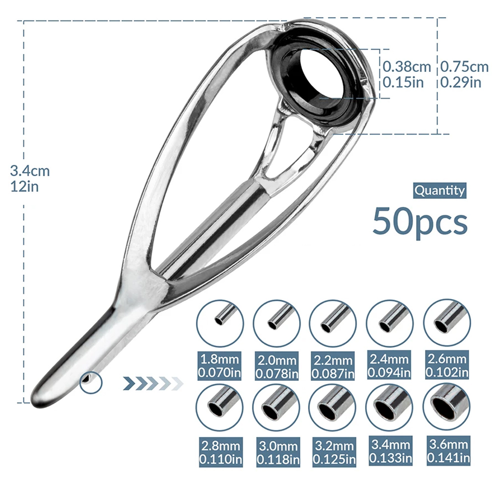 Fishing Rod Guide Replacement - THKFISH 50 adet Olta Kılavuzları İpuçları