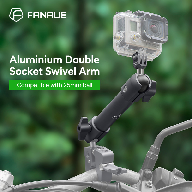 Fishing Rod Holder - FANAUE motosiklet telefon tutucusu bilyalı kafa