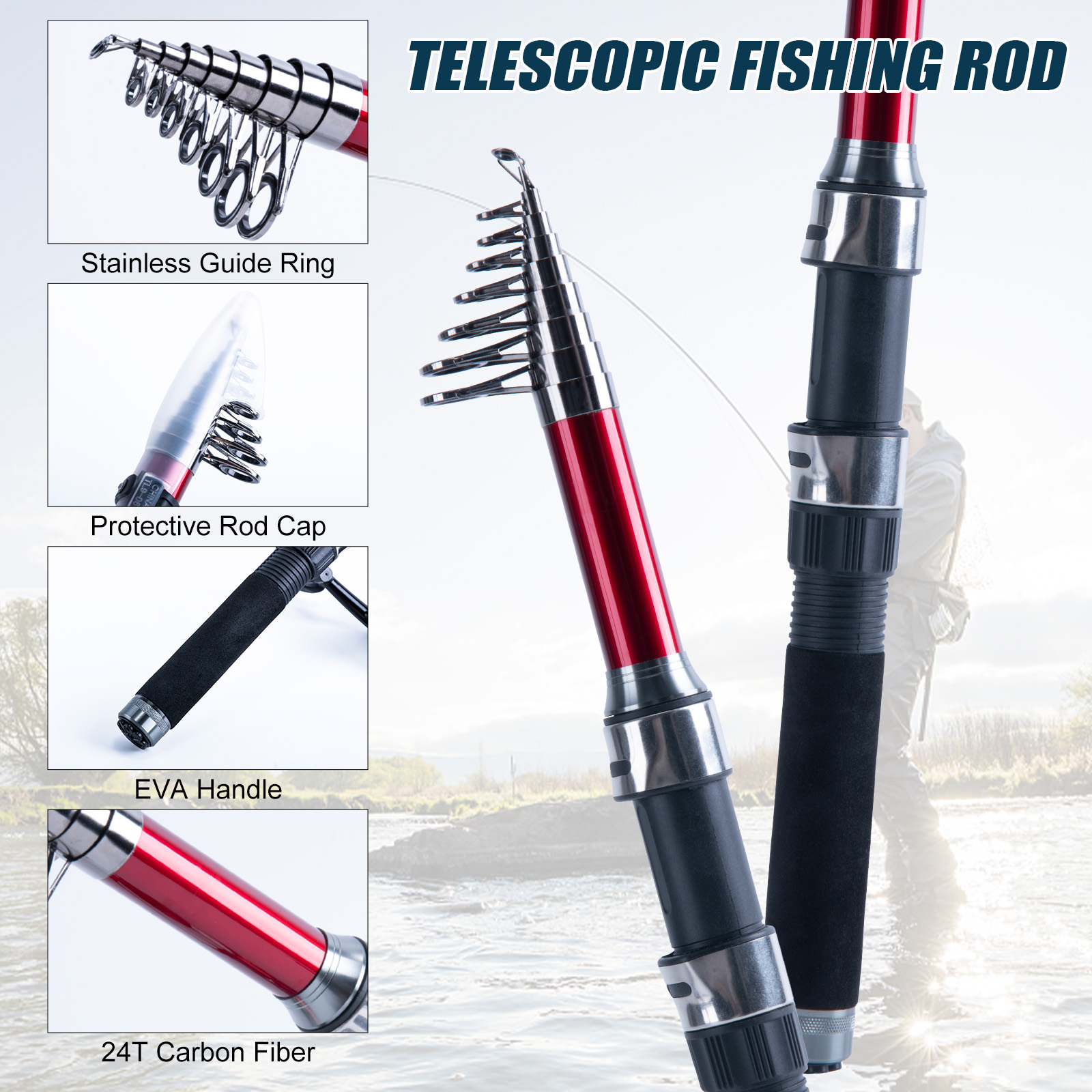 Goture Teleskopik Olta ve Maka - Fishing Rod Spinning incelemesi ve fiyatı