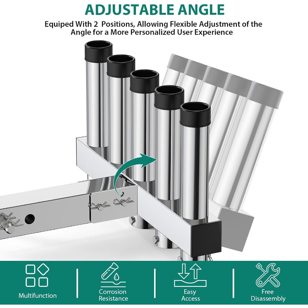 Hitch Mount Olta Tutucu 316 Pa - Fishing Rod Rack incelemesi ve fiyatı