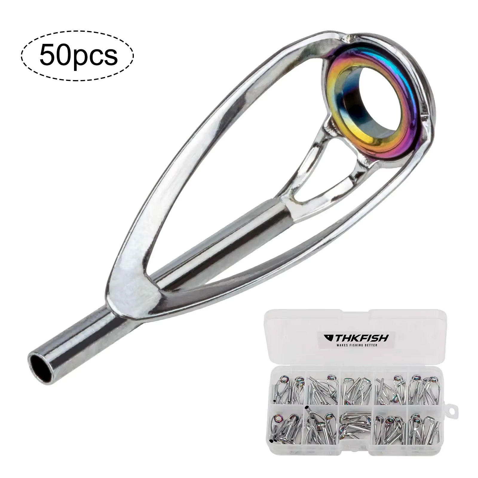 50 adet Olta Ucu Üst tamir kit - Fishing Rod Guide Replacement incelemesi ve fiyatı