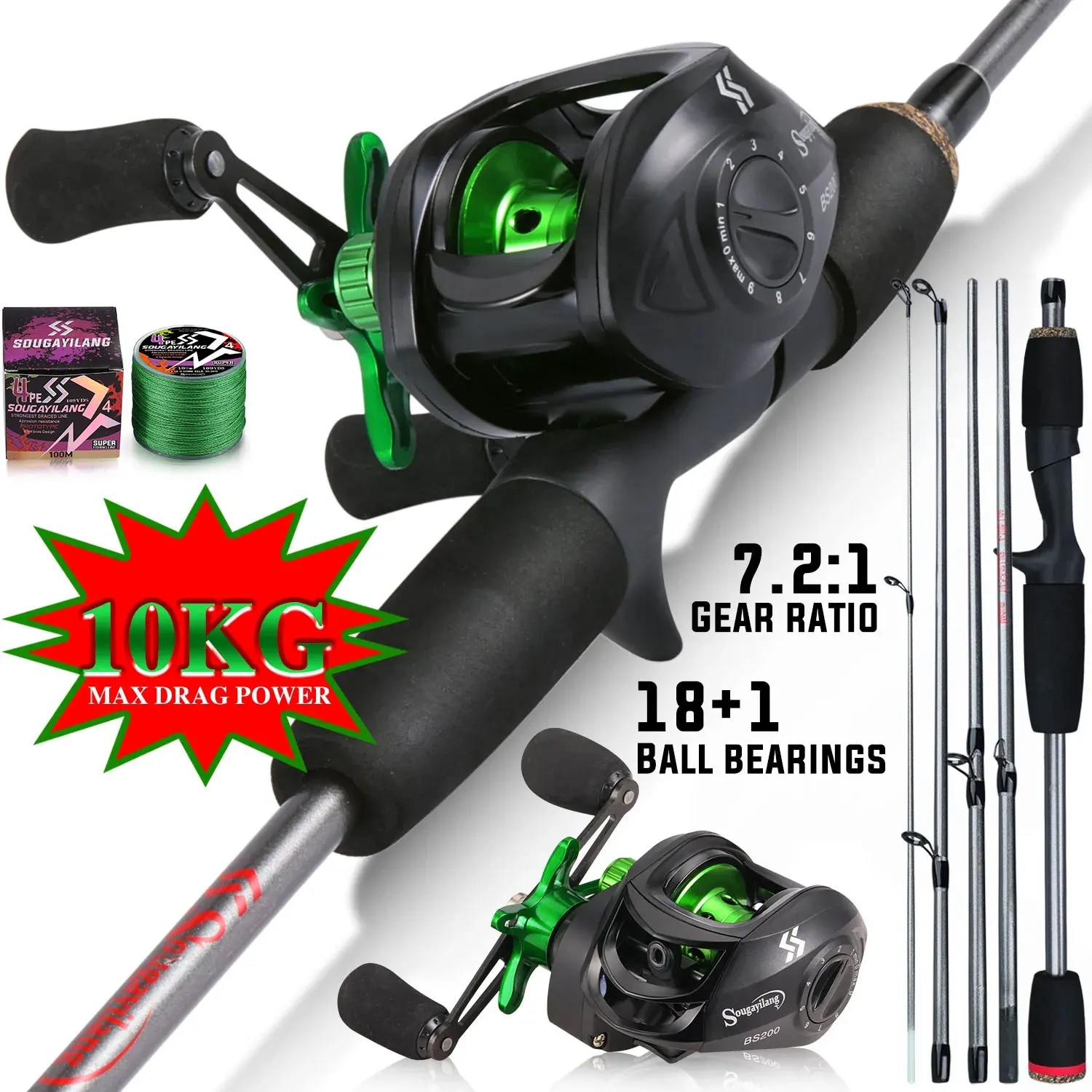 Sougayilang Olta Combo 1.7 m K - Fishing Rod Combo incelemesi ve fiyatı