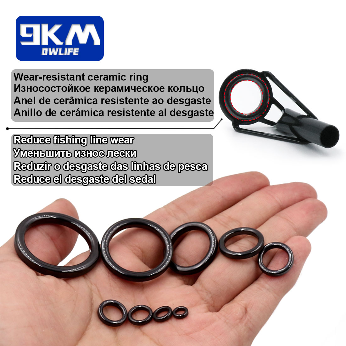 5 adet Olta Ucu Kılavuzları ta - Fishing Rod Guide Replacement incelemesi ve fiyatı